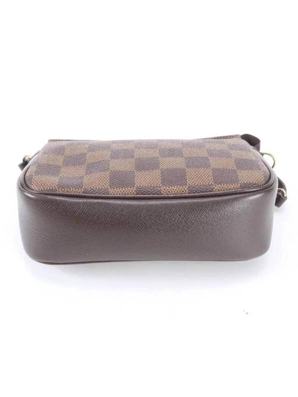 Louis Vuitton Damier Trousse Makeup Leather Handbag Tote Bag